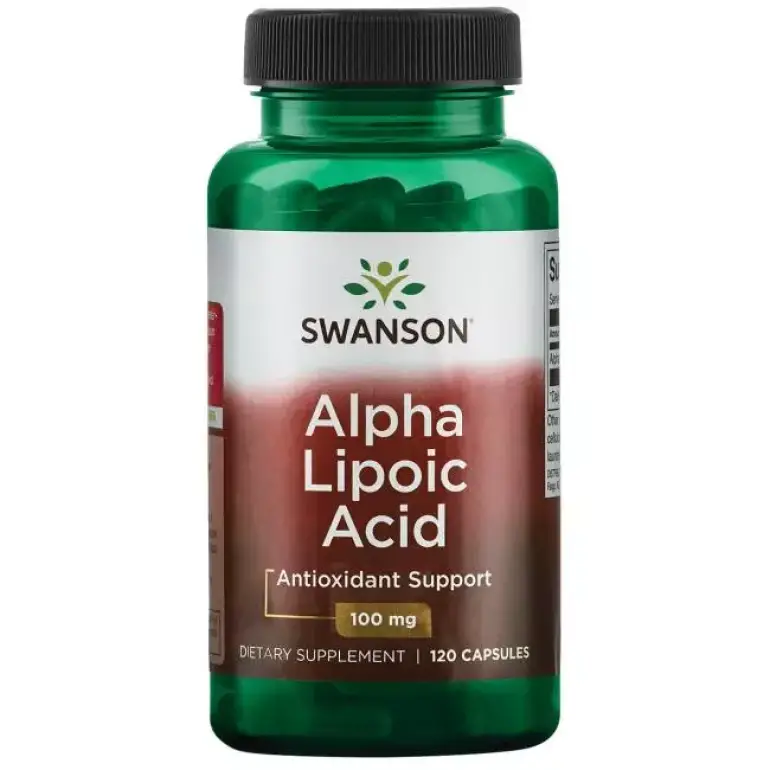 Alfa Liposkābe / Alpha Lipoic acid 100mg (120 kapsulas)