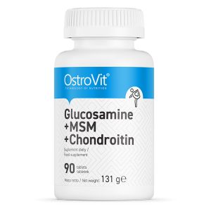 Glikozamīns / Glucosamine & Chondroitin + MSM (90 tabletes)