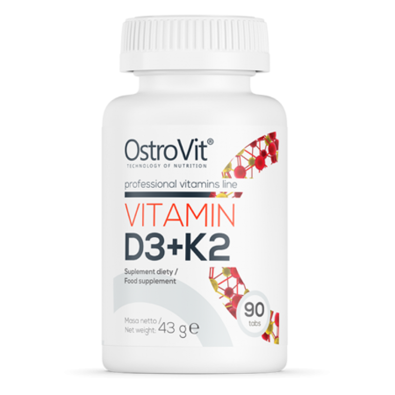 Vitamīns D3 + K2 (90 tabletes)