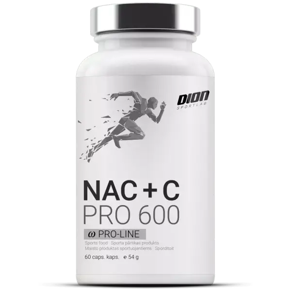 L-cisteīns / NAC + C PRO 600 (60 kapsulas)
