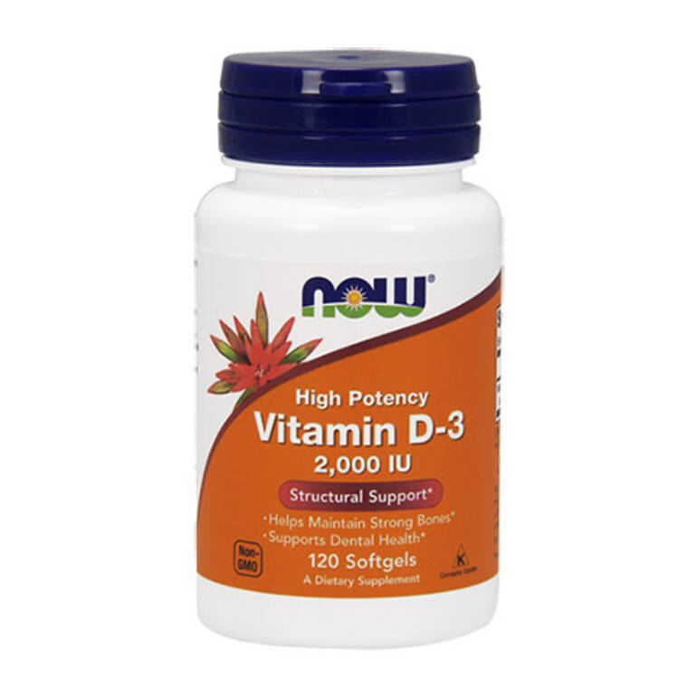 Vitamīns D3 2000IU (120 kapsulas)