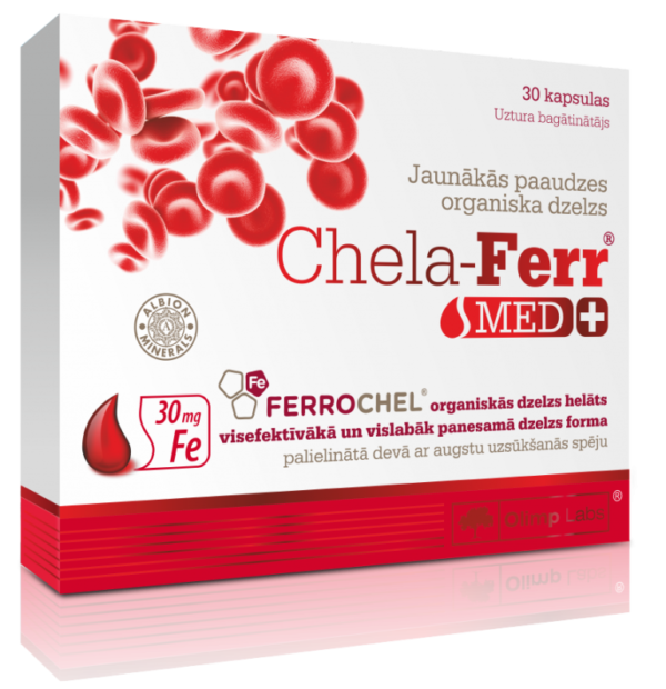 Dzelzs / Chela Ferr Med (30 kapsulas)