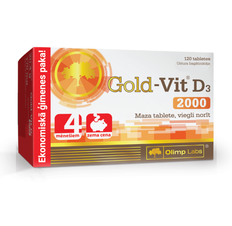 Vitamīns D3 2000 (120 tabletes)