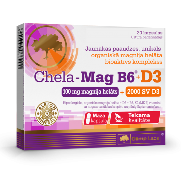 Chela Mag B6 + D3 (30 kapsulas)