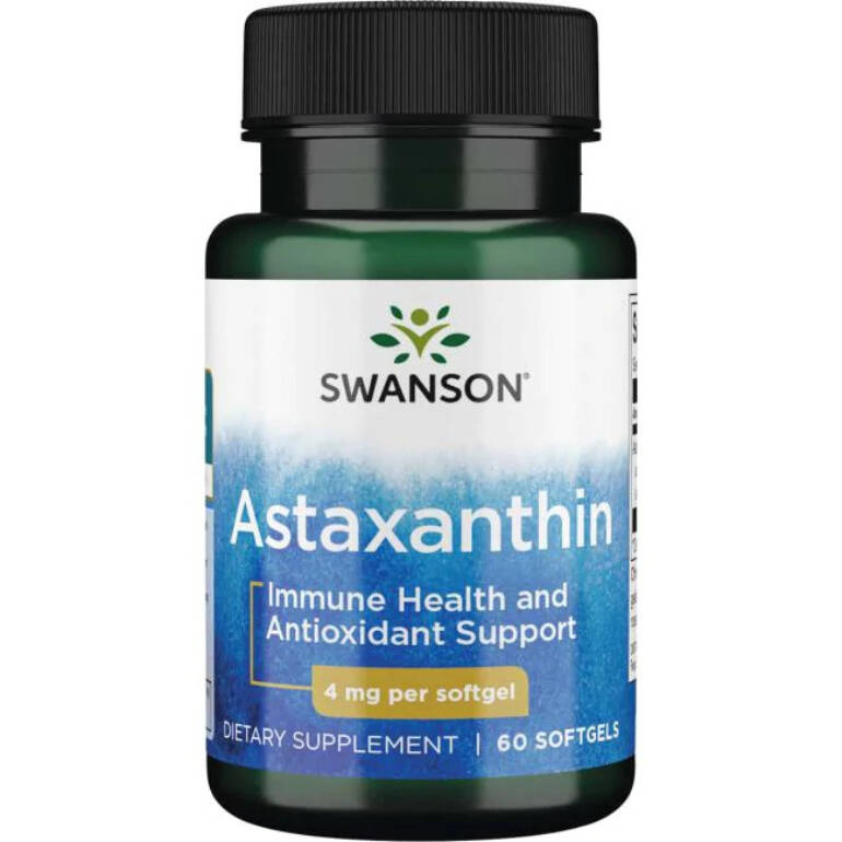 Astaksantīns / Astaxanthin 4 mg (60 kapsulas)