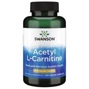 Acetil L-karnitīns / Acetyl L-Carnitine 500mg (100 kapsulas)