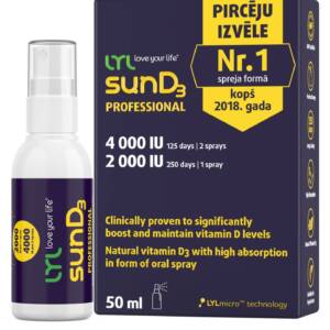 LYL sunD3 PROFESSIONAL 4 000 SV | 2 000 SV, sprejs (50 ml)