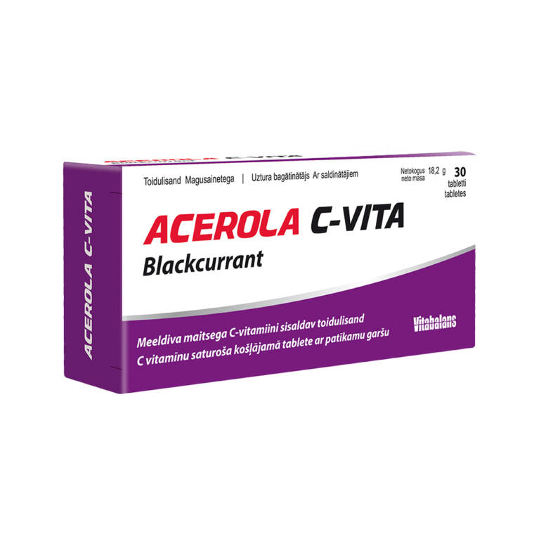 C vitamīns / Acerola C-Vita (30 tabletes)