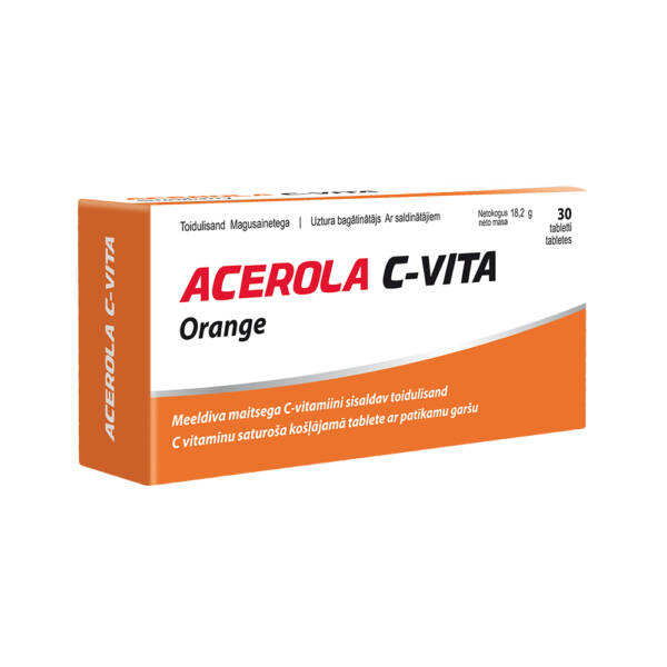 C vitamīns / Acerola C-Vita (30 tabletes) - Image 3