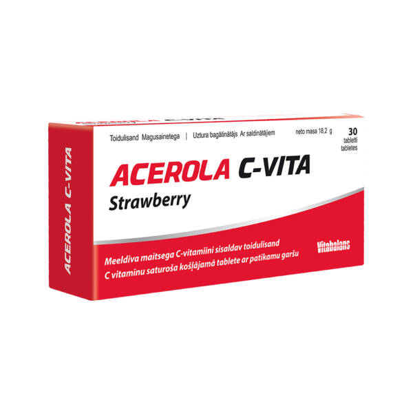 C vitamīns / Acerola C-Vita (30 tabletes) - Image 4