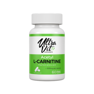 Acetil L-karnitīns / Acetyl L-carnitine 500mg (60 kapsulas)