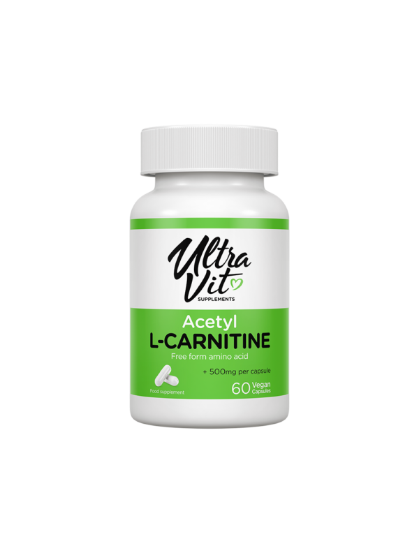 Acetil L-karnitīns / Acetyl L-carnitine 500mg (60 kapsulas)