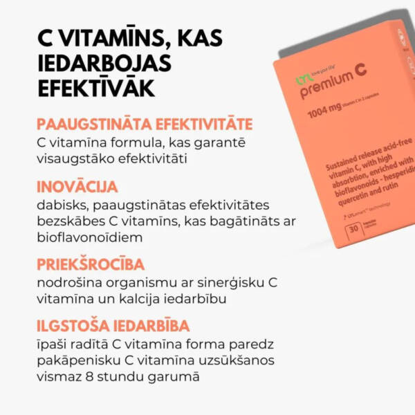 C vitamīns / LYL Premium C (30 kapsulas) - Image 2