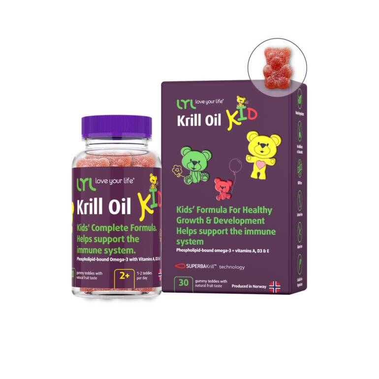 Krila Eļļa Bērniem / LYL Krill Oil Kid (30 gummies)