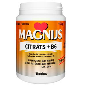 Magnija Citrāts + B6 (100 tabletes)