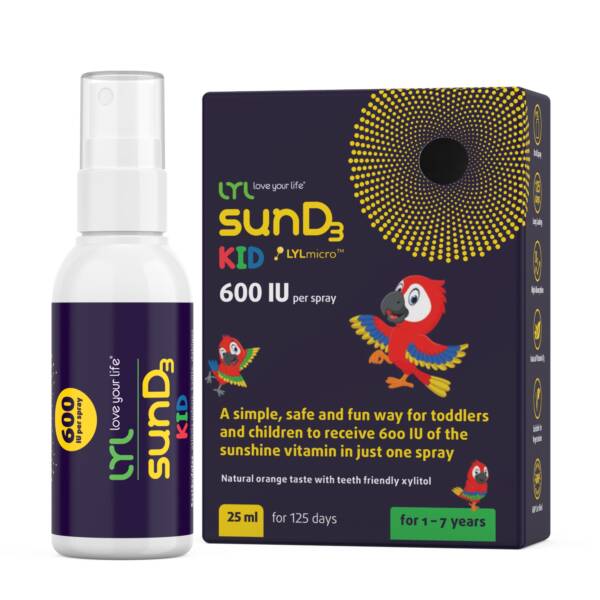 Vitamīns D3 / LYL SunD3 Kid 600IU (25ml)