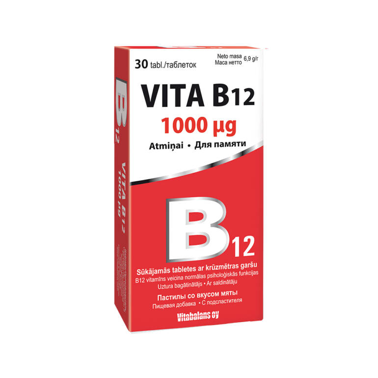 Vitamīns B12 / Vita B12 1000 mcg