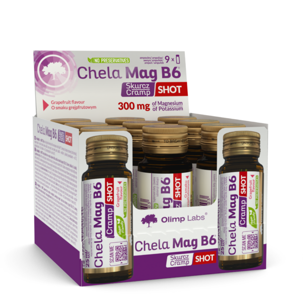 Magnija bisglicināta ŠOTI / Chela-Mag B6 Cramp Shot Sport Edition (25ml)