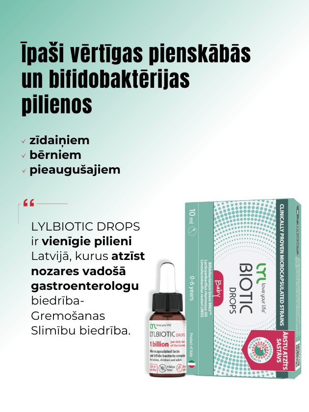 LYLBiotic Baby Drops / Labās Baktērijas Zīdainim (10ml) - Image 4