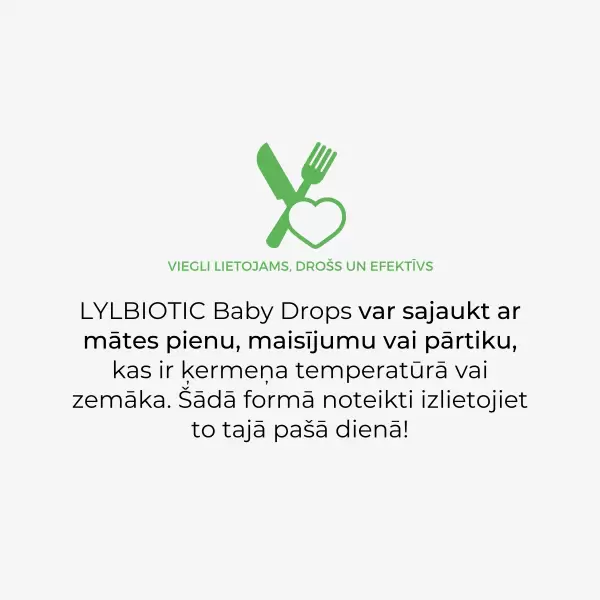 LYLBiotic Baby Drops / Labās Baktērijas Zīdainim (10ml) - Image 4
