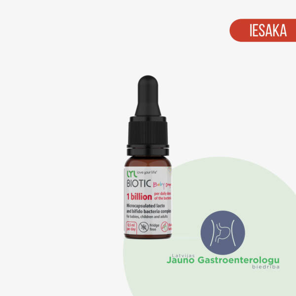 LYLBiotic Baby Drops / Labās Baktērijas Zīdainim (10ml) - Image 2