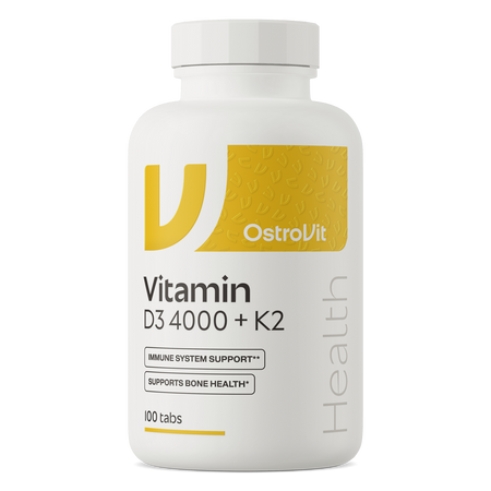 Vitamīns D3 4000 + K2 (100 tabletes)