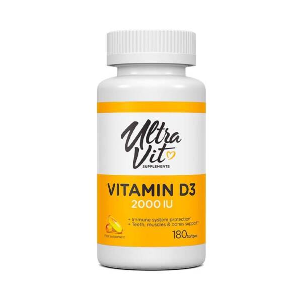 Vitamīns D3 2000IU (180 kapsulas)