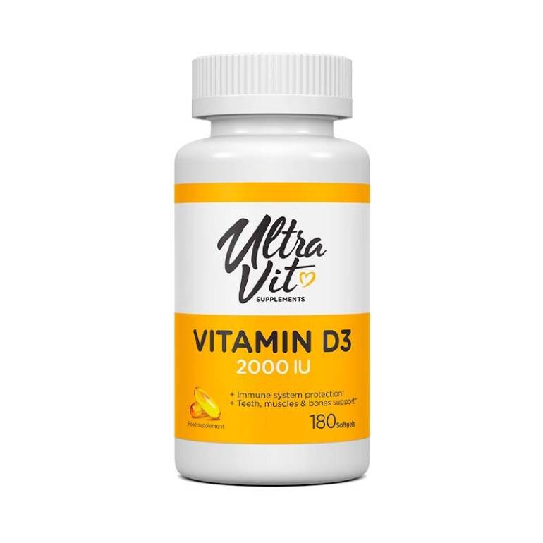 Vitamīns D3 2000IU (180 kapsulas)