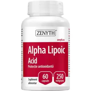 Alfa Liposkābe / Alpha Lipoic Acid 250mg (60 kapsulas)