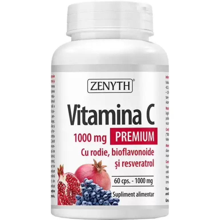 C vitamīns / Vitamina C Premium 1000mg (60 kapsulas)
