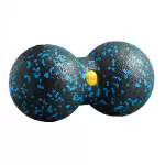 Masāžas bumba Dubultā 8 cm (#931318) - 8 cm, Melna/Zila