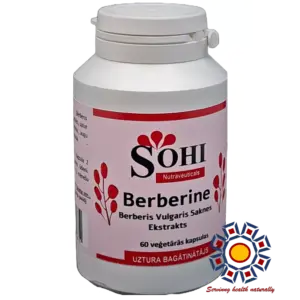 Berberīna / Berberine (60 kapsulas)