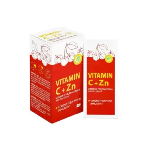 C vitamīns, Cinks / Vitamin C + ZN (14 paciņas)