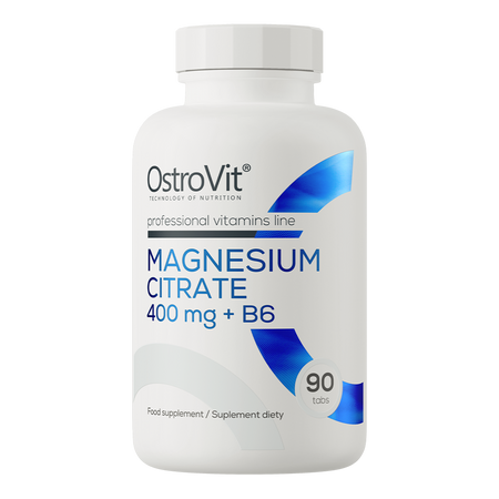 Magnija Citrāts / Magnesium Citrate 400mg + B6 TABLETES (90 tabletes)