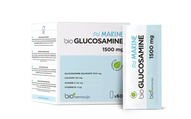 Glikozamīns / Marine bio Glucosamine 1500mg (60 paciņas)