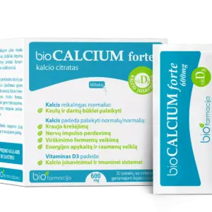 Kalcijs / bio CALCIUM forte 600mg (30 paciņas)
