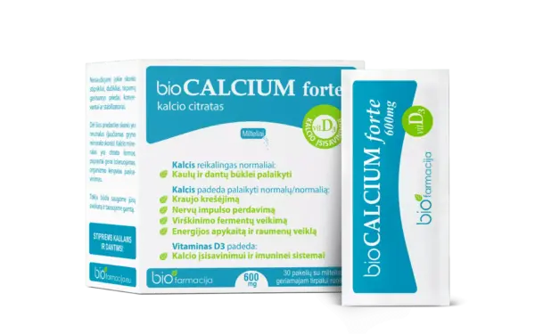 Kalcijs / bio CALCIUM forte 600mg (30 paciņas)