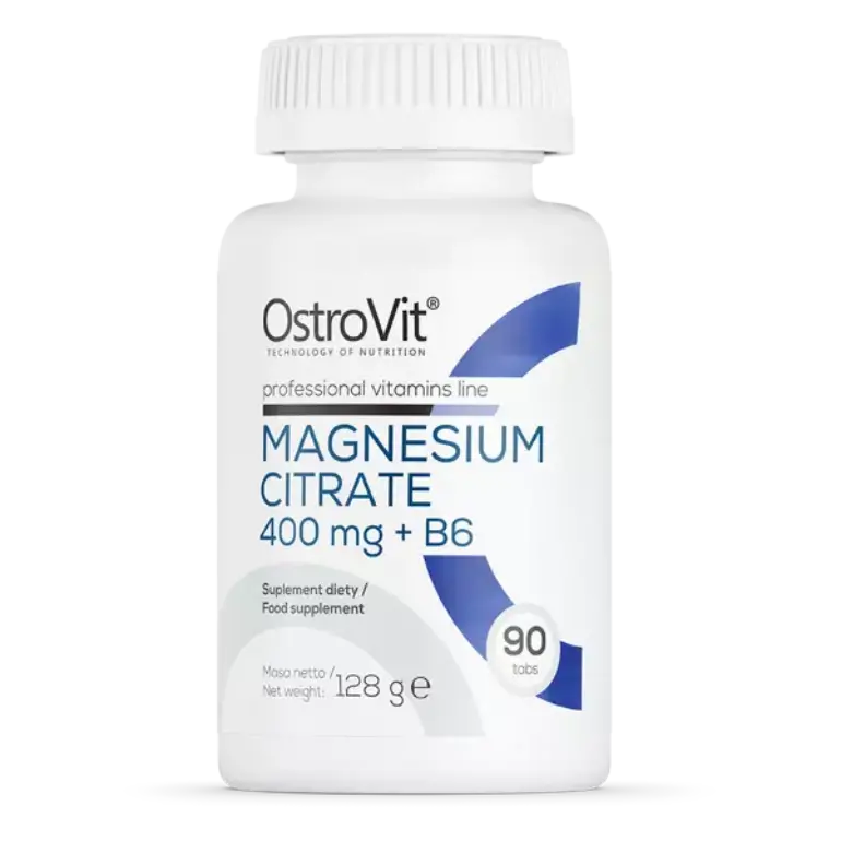 Magnija Citrāts / Magnesium Citrate 400mg + B6 (90 tabletes)