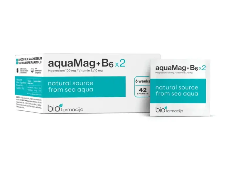 Magnijs / aquaMag+B6x2 (42 paciņas)
