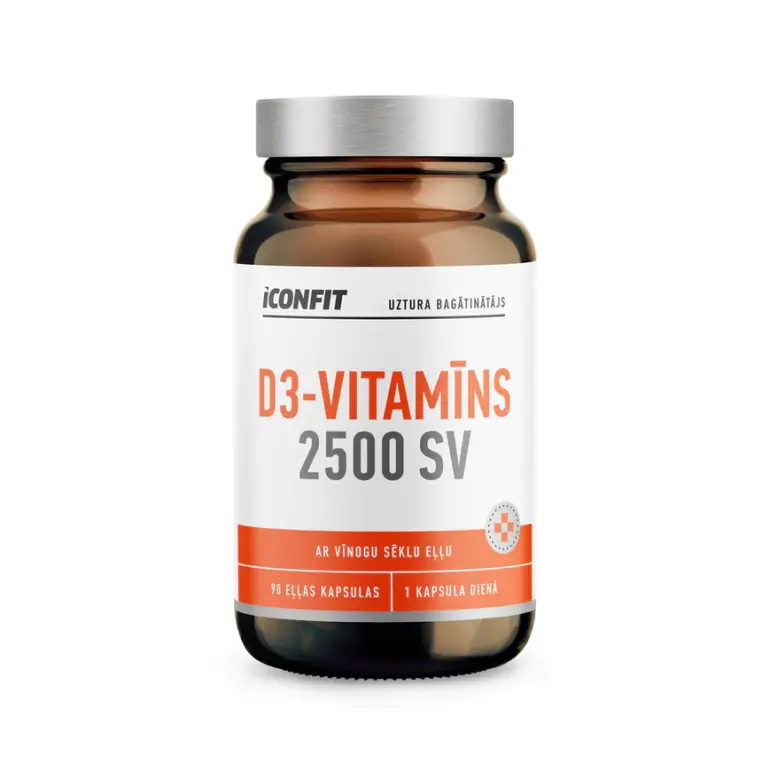 Vitamīns D3 2500 SV (90 kapsulas)