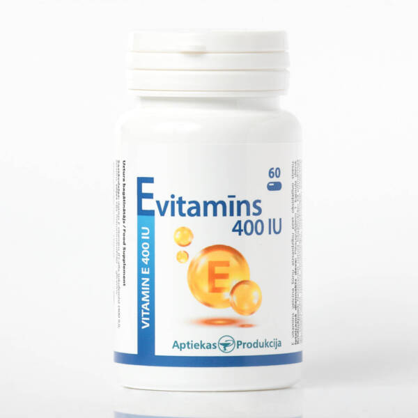 Vitamīns E 400 IU (30 kapsulas)