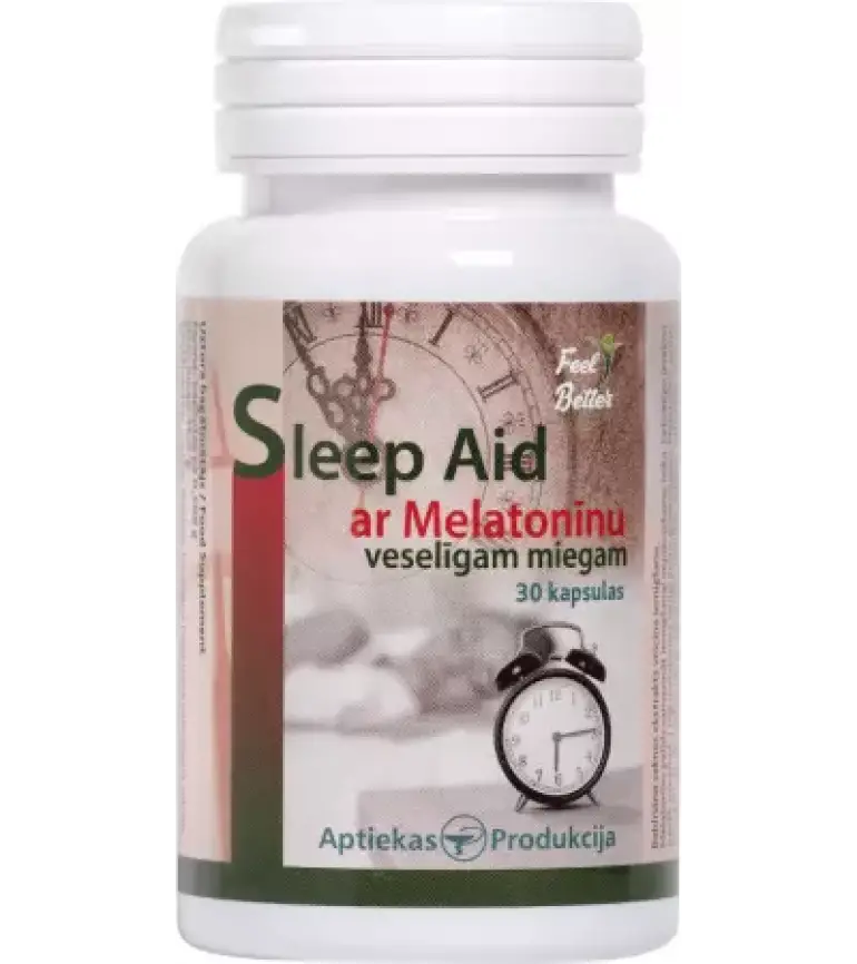 Sleep Aid ar Melatonīnu (30 kapsulas)