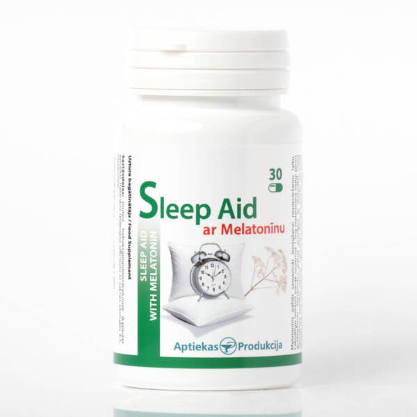 Sleep Aid ar Melatonīnu (30 kapsulas)
