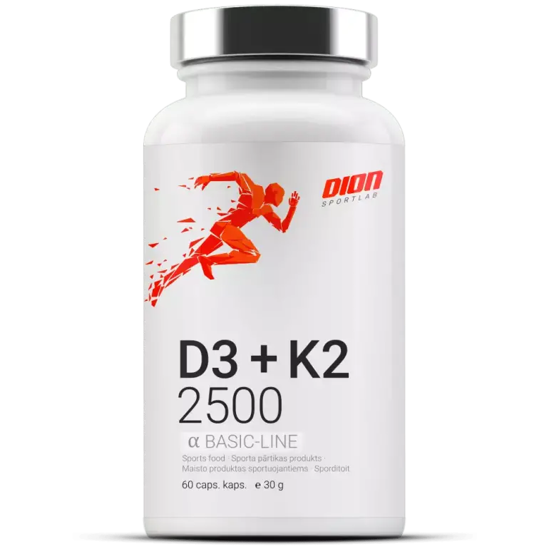 Vitamīns D3 + K2 2500 (60 kapsulas)