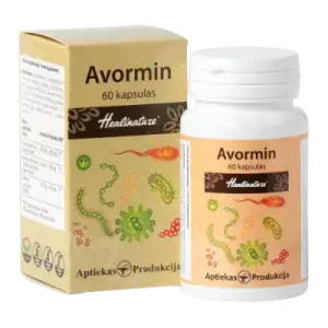 Gremošanas sistēmai / Avormin (60 kapsulas)