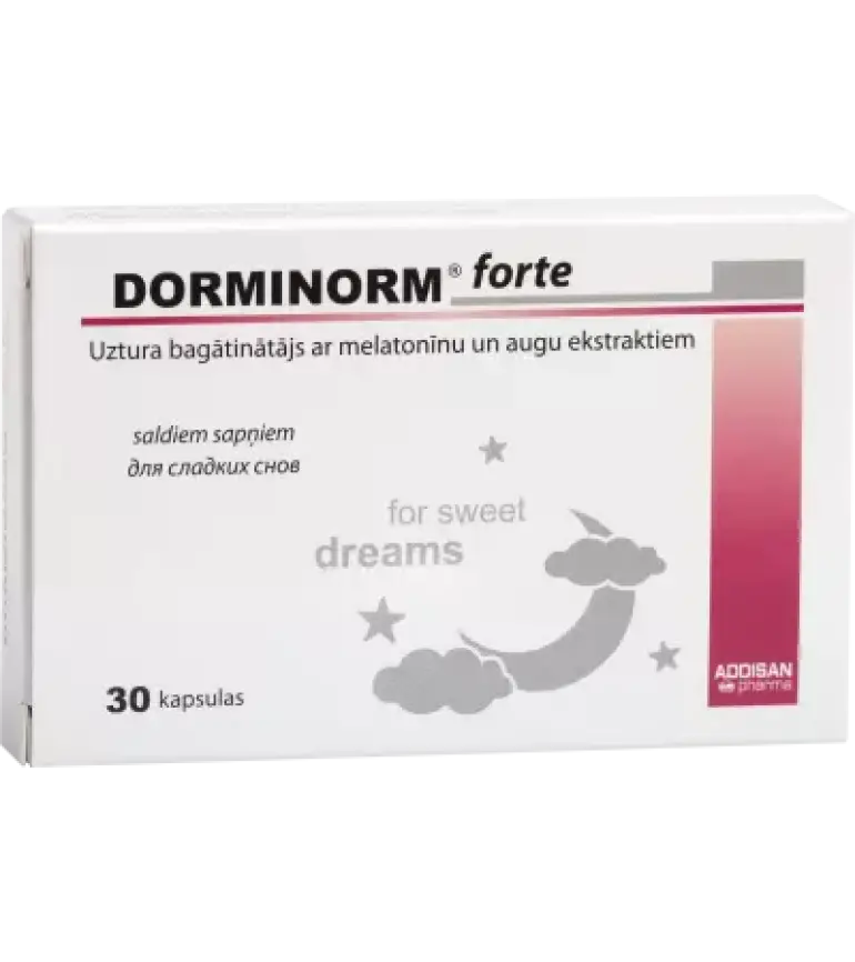 Melatonīns / Dorminorm FORTE KAPSULAS (30 kapsulas)