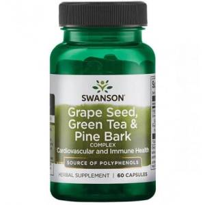 Grape Seed, Green Tea & Pine Bark complex (60 kapsulas)