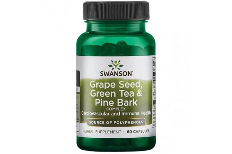 Grape Seed, Green Tea & Pine Bark complex (60 kapsulas)