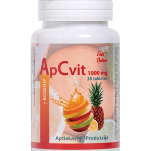 C vitamīns / ApCvit 1000mg (30 tabletes)