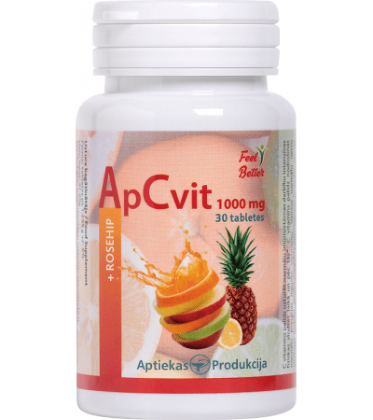 C vitamīns / ApCvit 1000mg (30 tabletes)